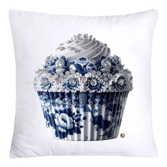 Blue Willow Chinoiserie 18x18 Cupcake Throw Pillow Covers-4135