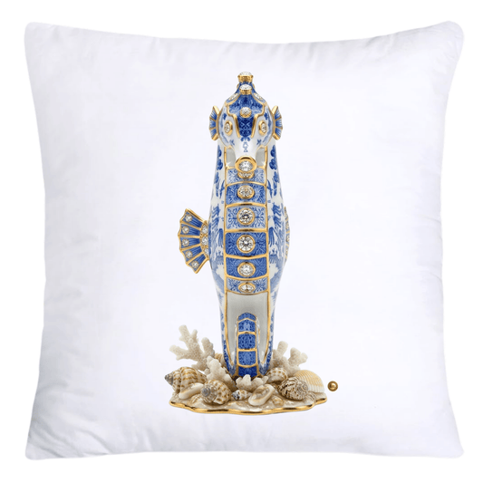 Blue Willow Gorgeous Seahorse Pillow Covers-5568