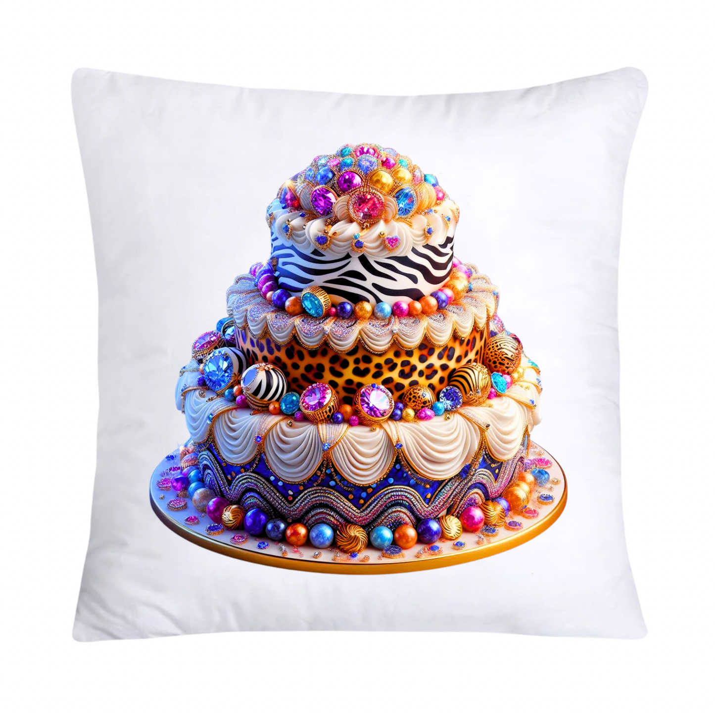 18X18 Wild Animal Print Cake Stunning Pillow Covers- 1836