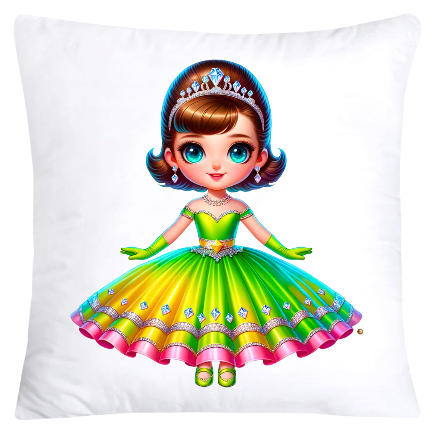 Adorable Princess/Pageant Queen Little Girl’s Pillow Covers-5552