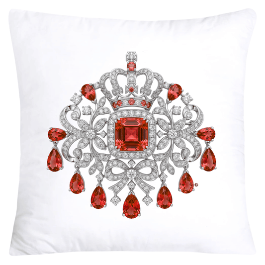 Dazzling Diamond Brooch/Pin Pillow Covers 18x18-5898