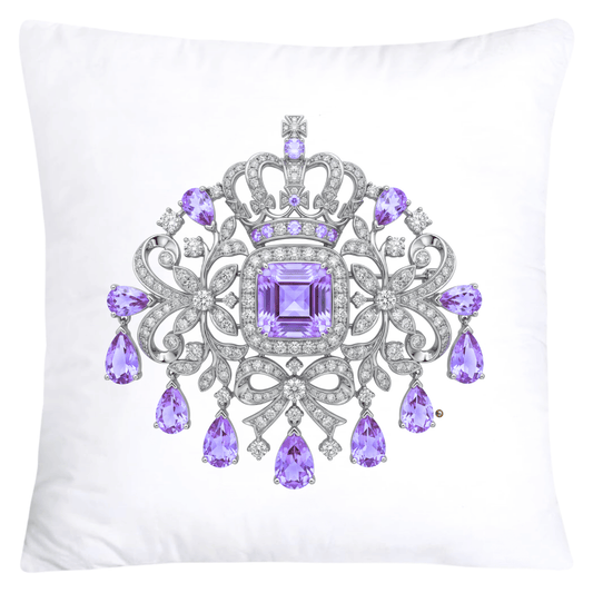 Dazzling Diamond Brooch/Pin Pillow Covers 18x18-5901