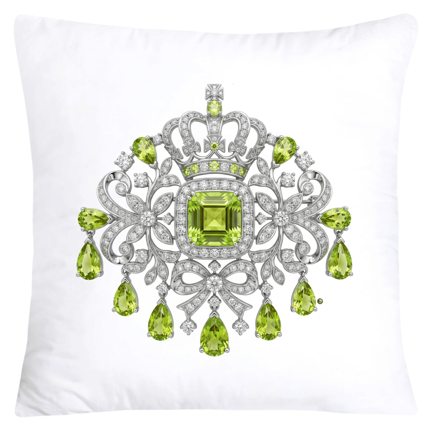 Dazzling Diamond Brooch/Pin Pillow Covers 18x18-5900
