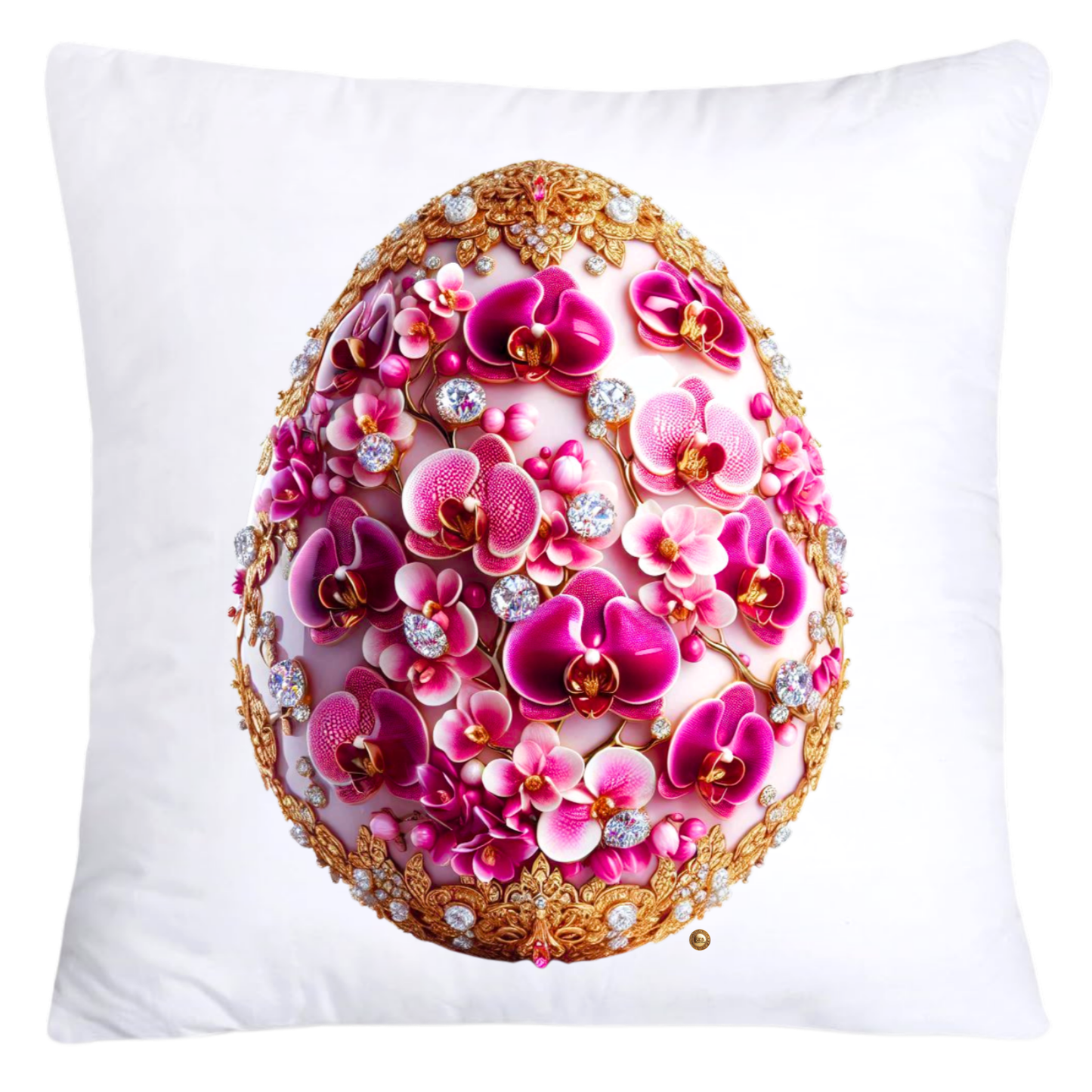 Purple Violet Orchid (Symbol of Spiritual Energy) 18x18 Egg Pillow Covers-5914