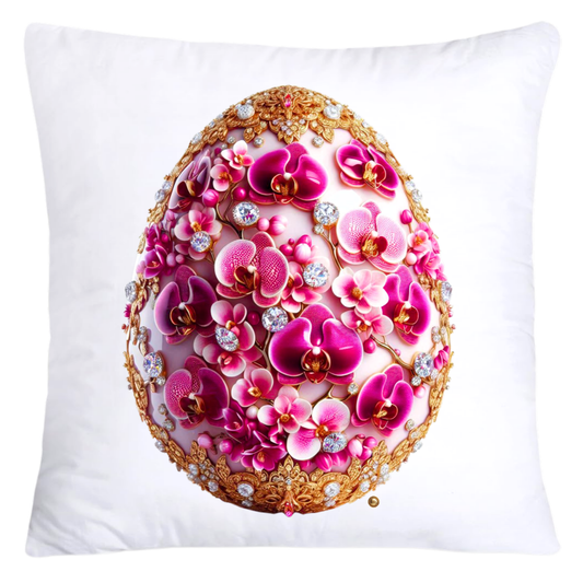 Purple Violet Orchid (Symbol of Spiritual Energy) 18x18 Egg Pillow Covers-5914