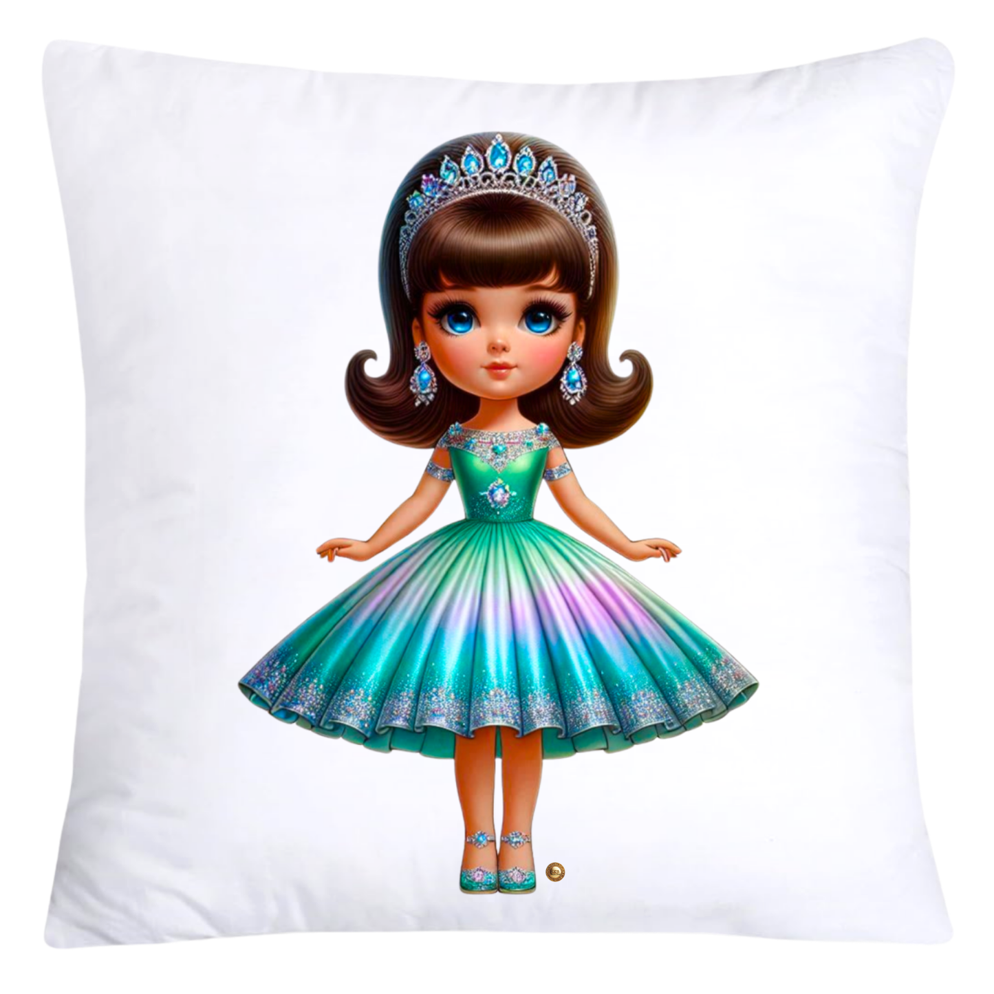 Adorable Princess/Pageant Queen Little Girl’s Pillow Covers-5489