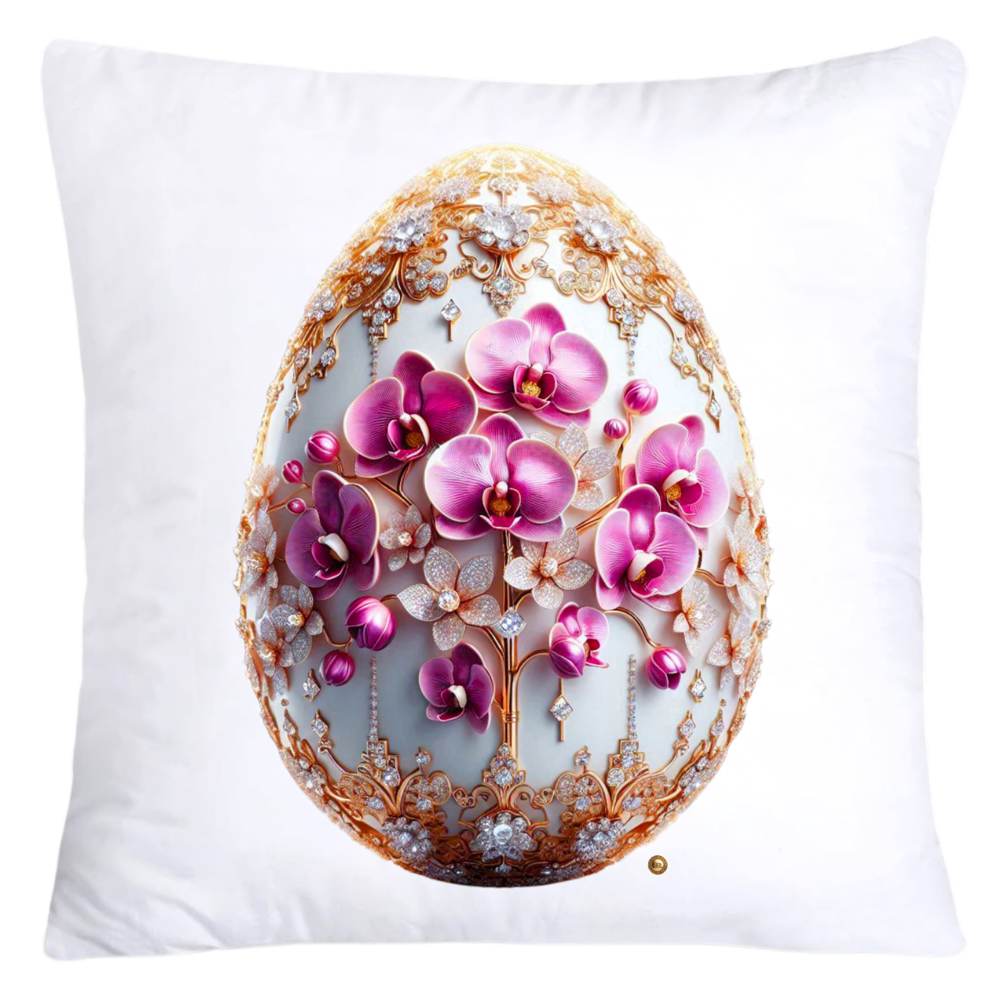 Purple Violet Orchid (Symbol of Spiritual Energy) 18x18 Egg Pillow Covers-5908