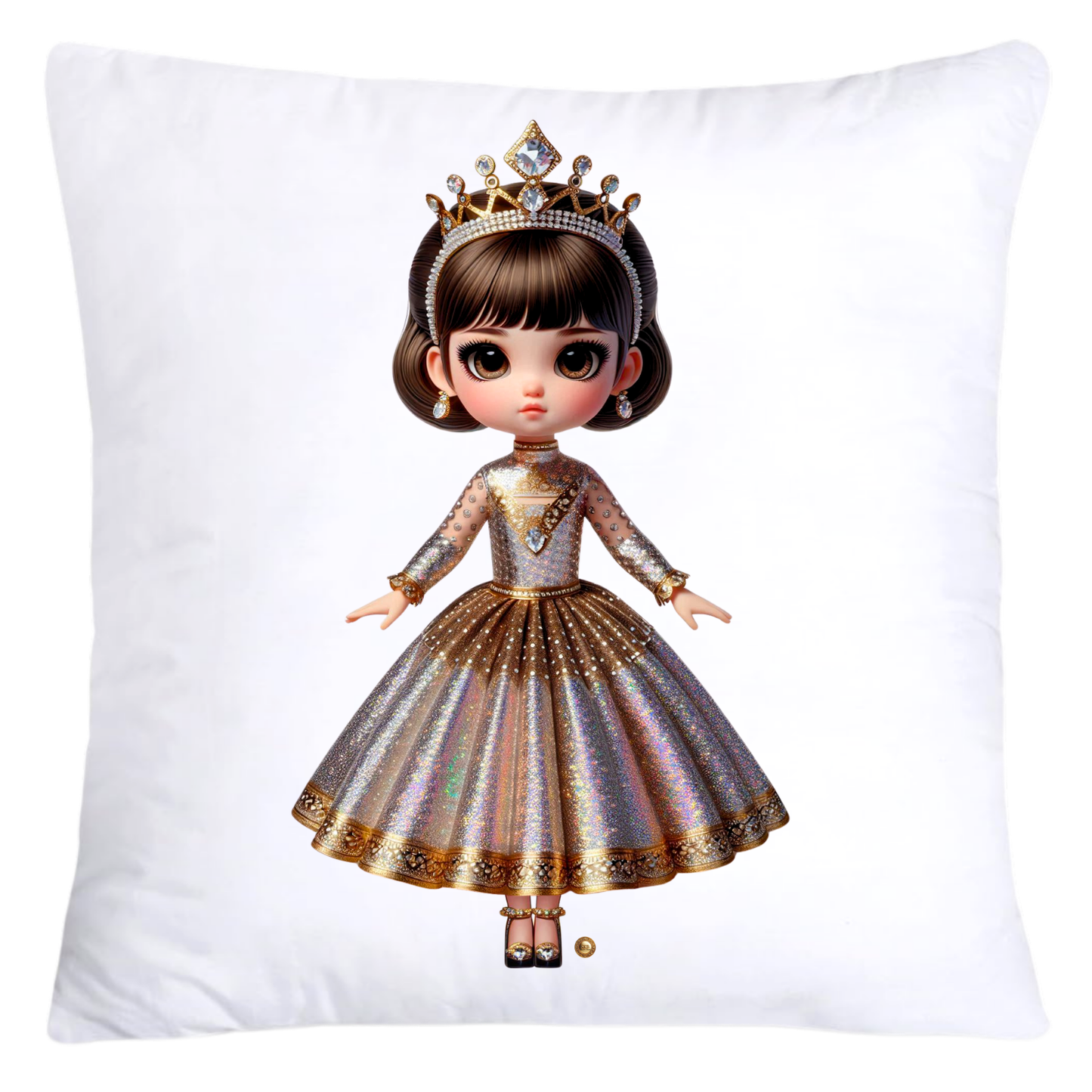 Adorable Princess/Pageant Queen Little Girl’s Pillow Covers-5476
