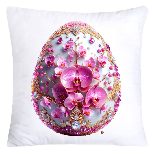 Purple Violet Orchid (Symbol of Spiritual Energy) 18x18 Egg Pillow Covers-5911