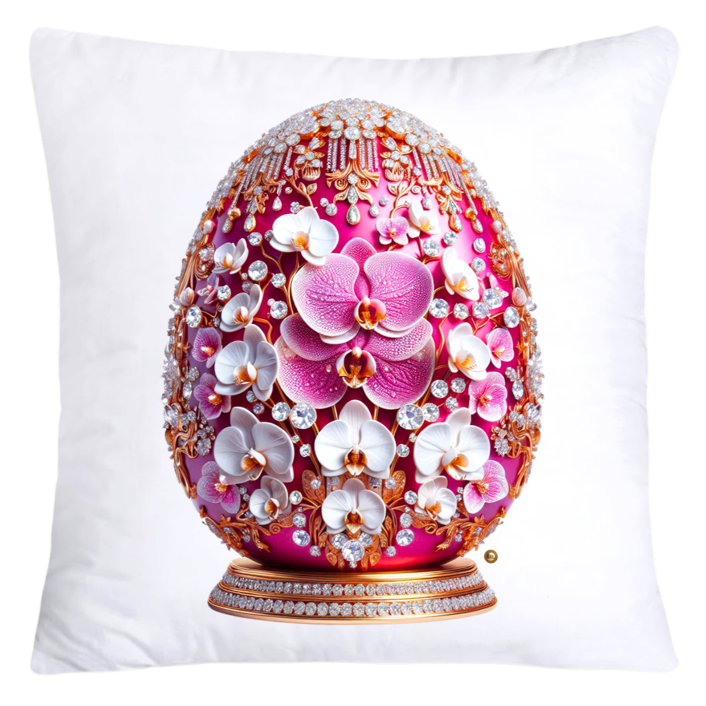 Purple Violet Orchid (Symbol of Spiritual Energy) 18x18 Egg Pillow Covers-5909