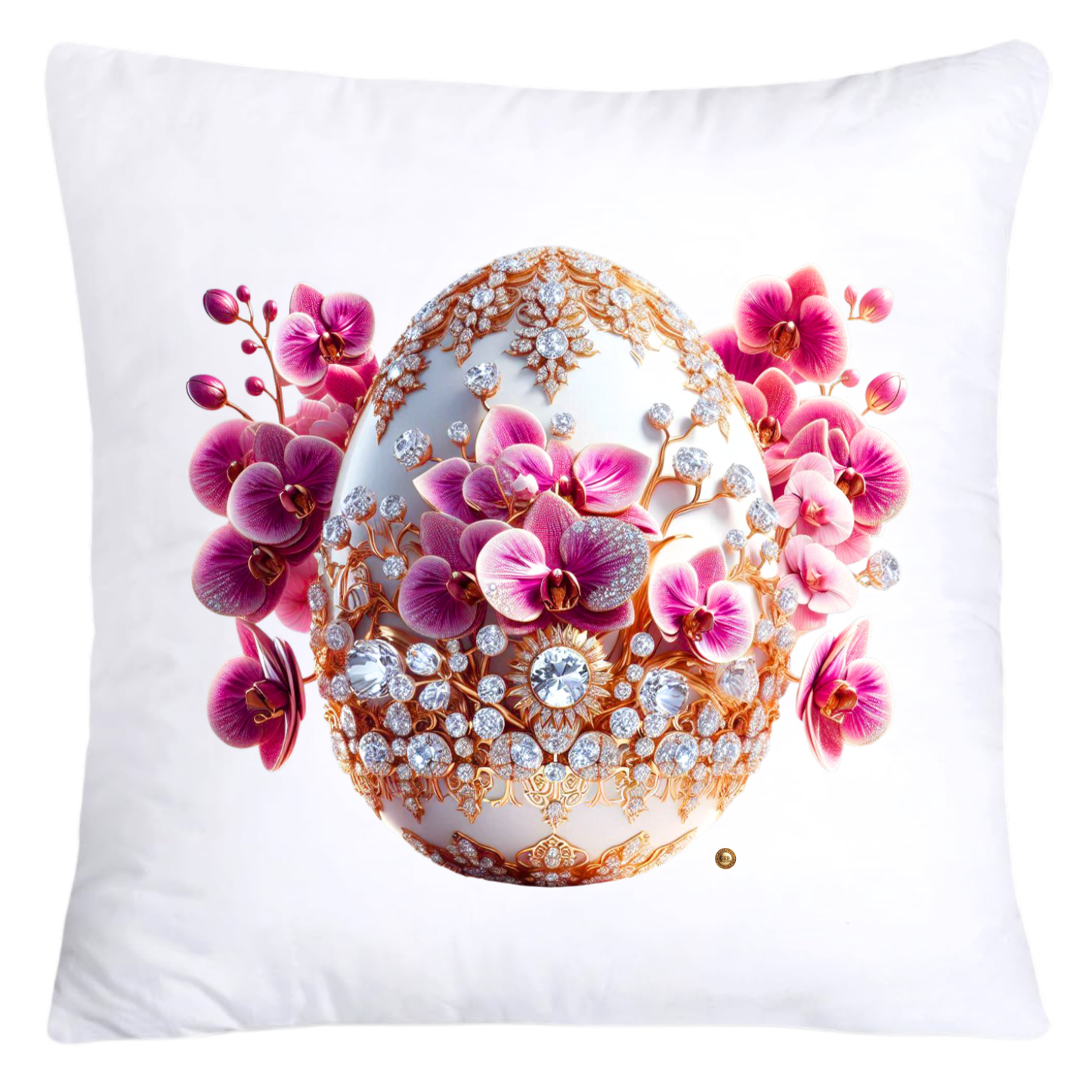 Purple Violet Orchid (Symbol of Spiritual Energy) 18x18 Egg Pillow Covers-5910