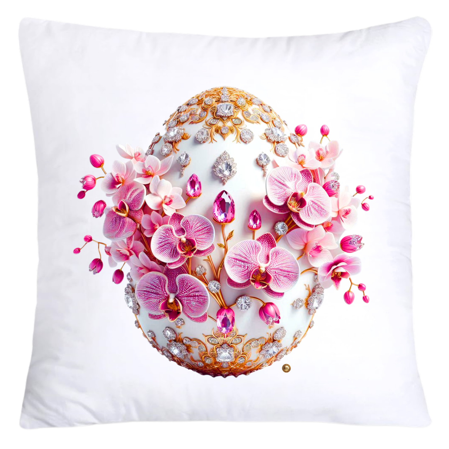 Purple Violet Orchid (Symbol of Spiritual Energy) 18x18 Egg Pillow Covers-5907