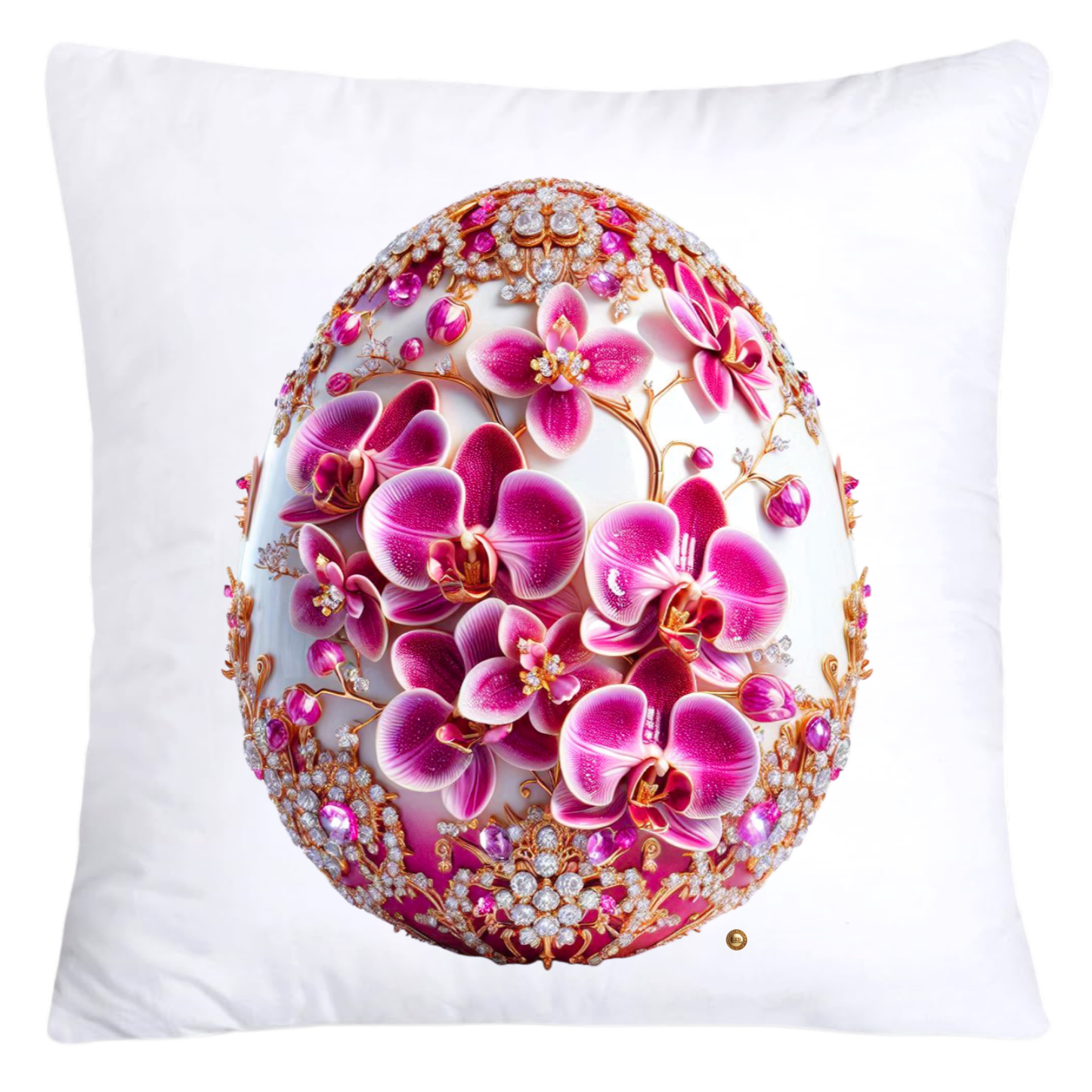 Purple Violet Orchid (Symbol of Spiritual Energy) 18x18 Egg Pillow Covers-5904