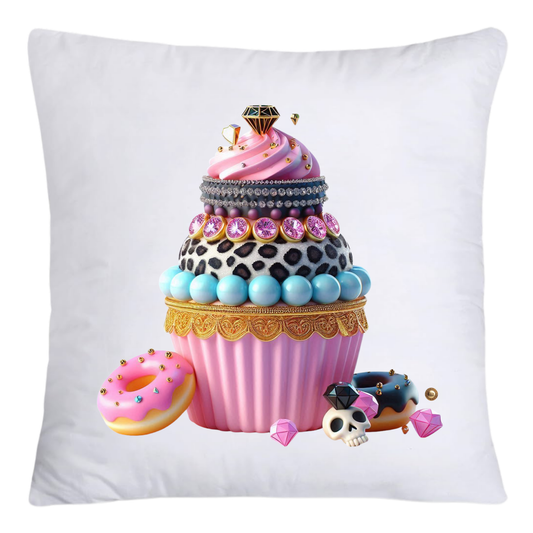 Wild Animal Print Cupcake 18x18 Throw Pillow Covers-4168
