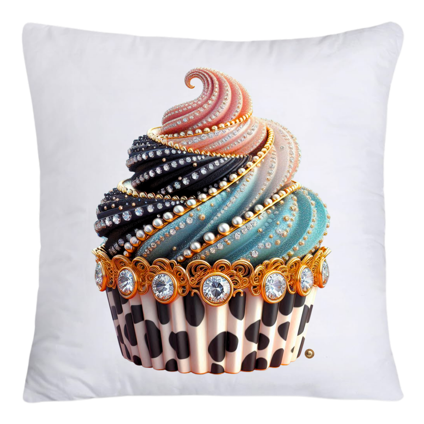 Wild Animal Print Cupcake 18x18 Throw Pillow Covers-4193