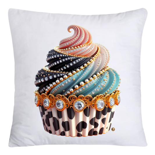 Wild Animal Print Cupcake 18x18 Throw Pillow Covers-4193