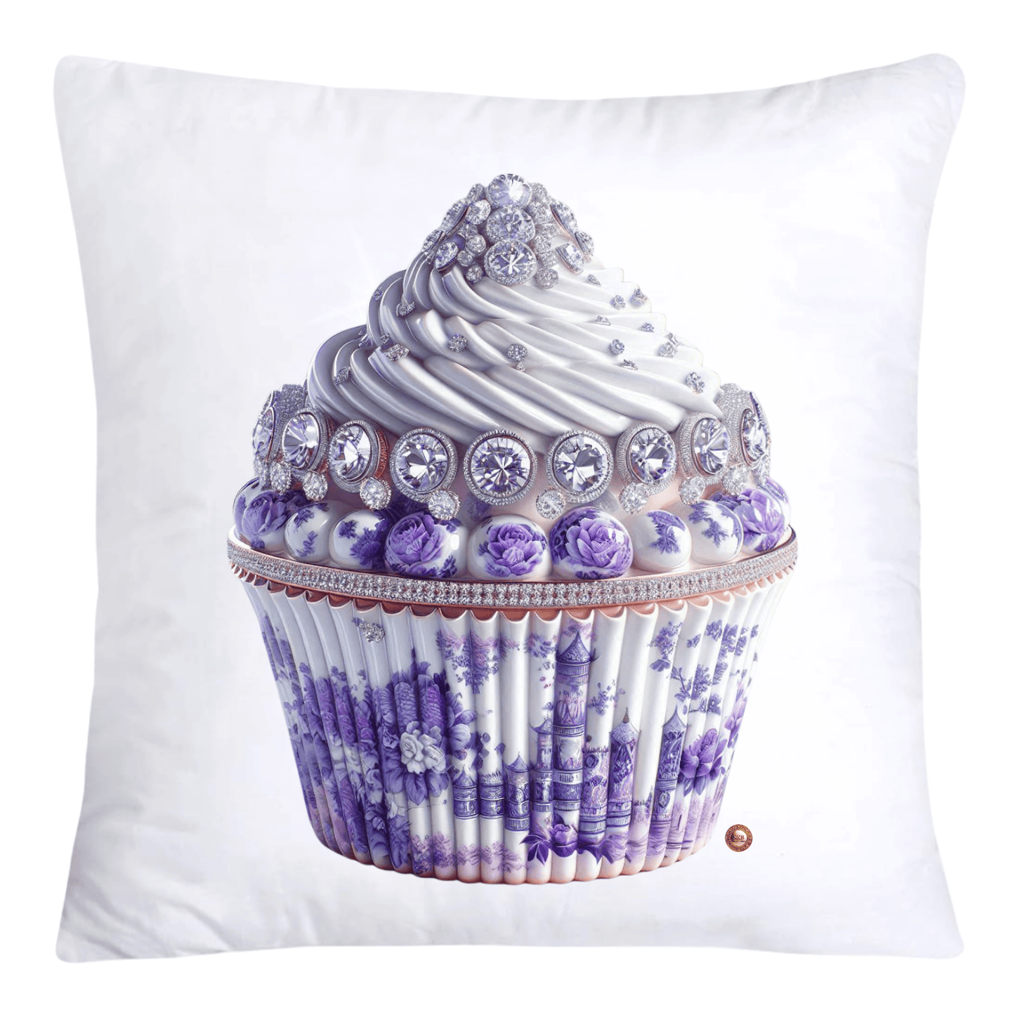 18x18 Purple Willow Whimsical Cupcake Pillow Covers-3981