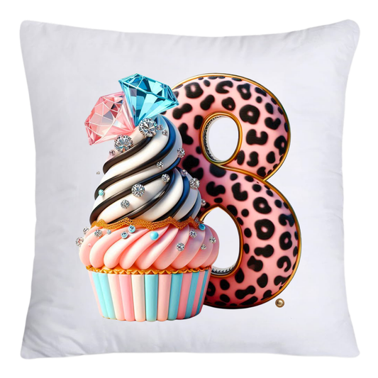 Wild Animal Print Cupcake 18x18 Throw Pillow Covers-4155