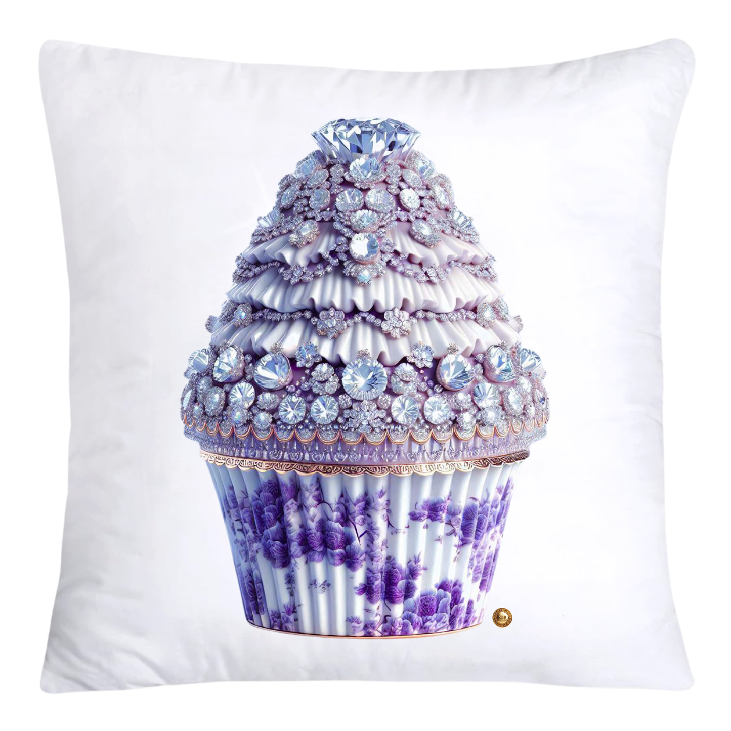 18x18 Purple Willow Whimsical Cupcake Pillow Covers-3979