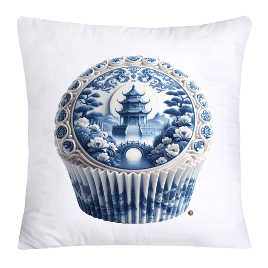Blue Willow 18x18 Chinoiserie Cupcake Throw Pillow Covers-3781