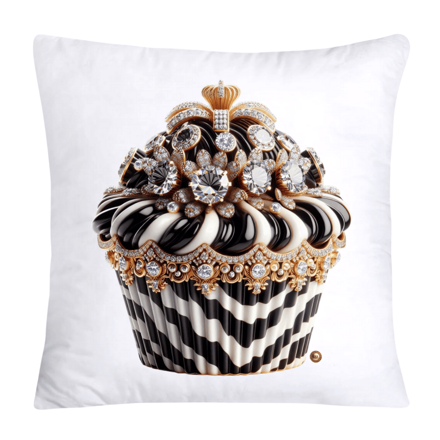 Royal and Wild Animal Print Cupcake Pillow Covers 18X18-01