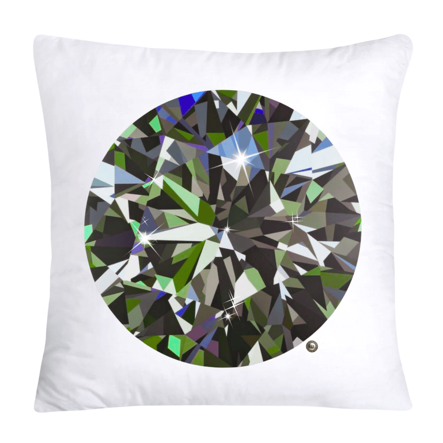 Sparkling Diamonds and Gemstone Pillow Covers-3604