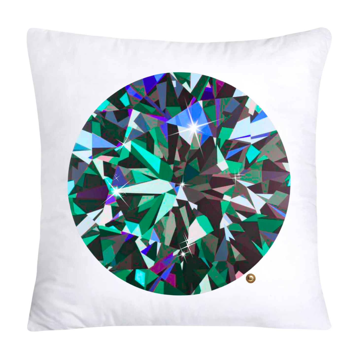 Sparkling Diamonds and Gemstone Pillow Covers-3598