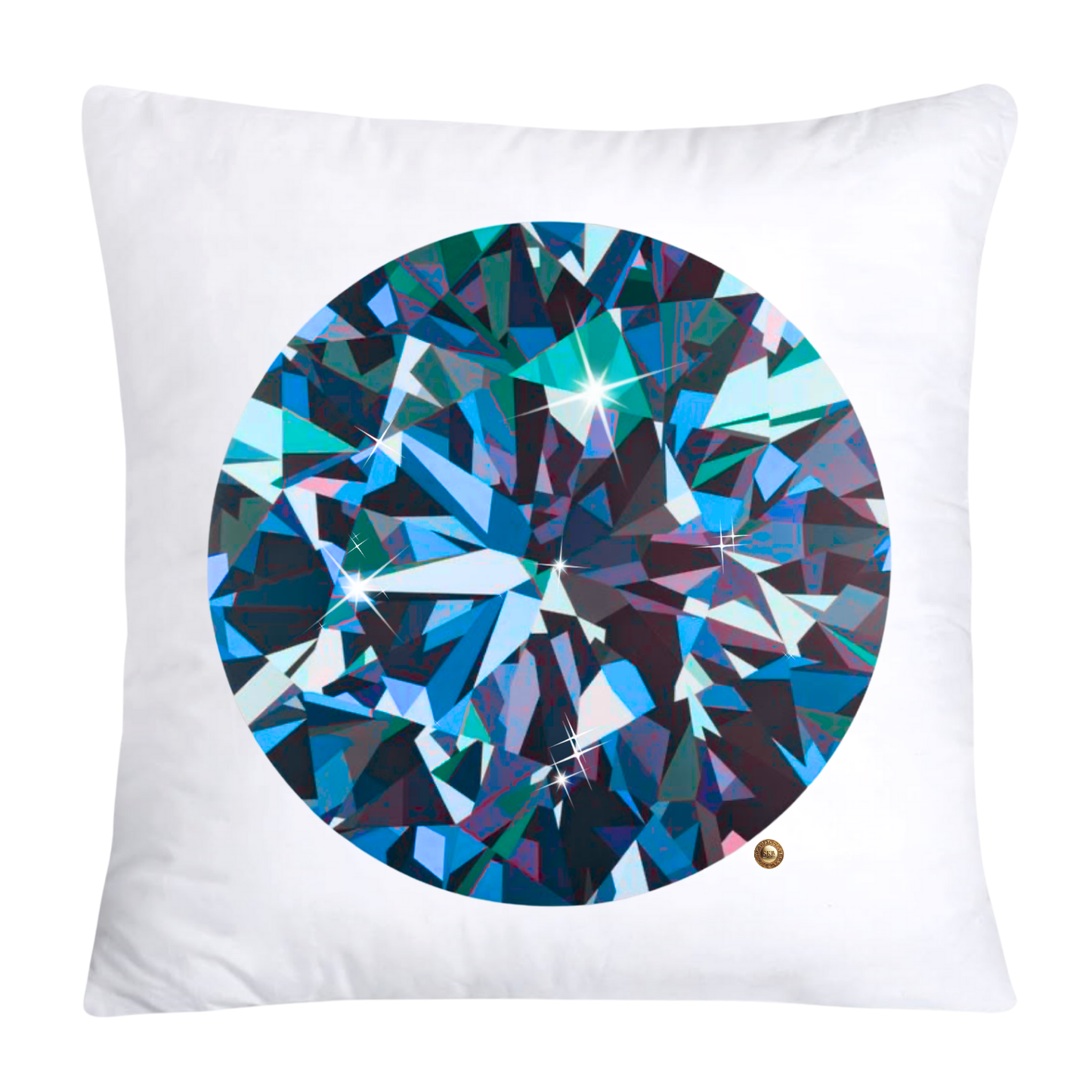 Sparkling Diamonds and Gemstone Pillow Covers-3597