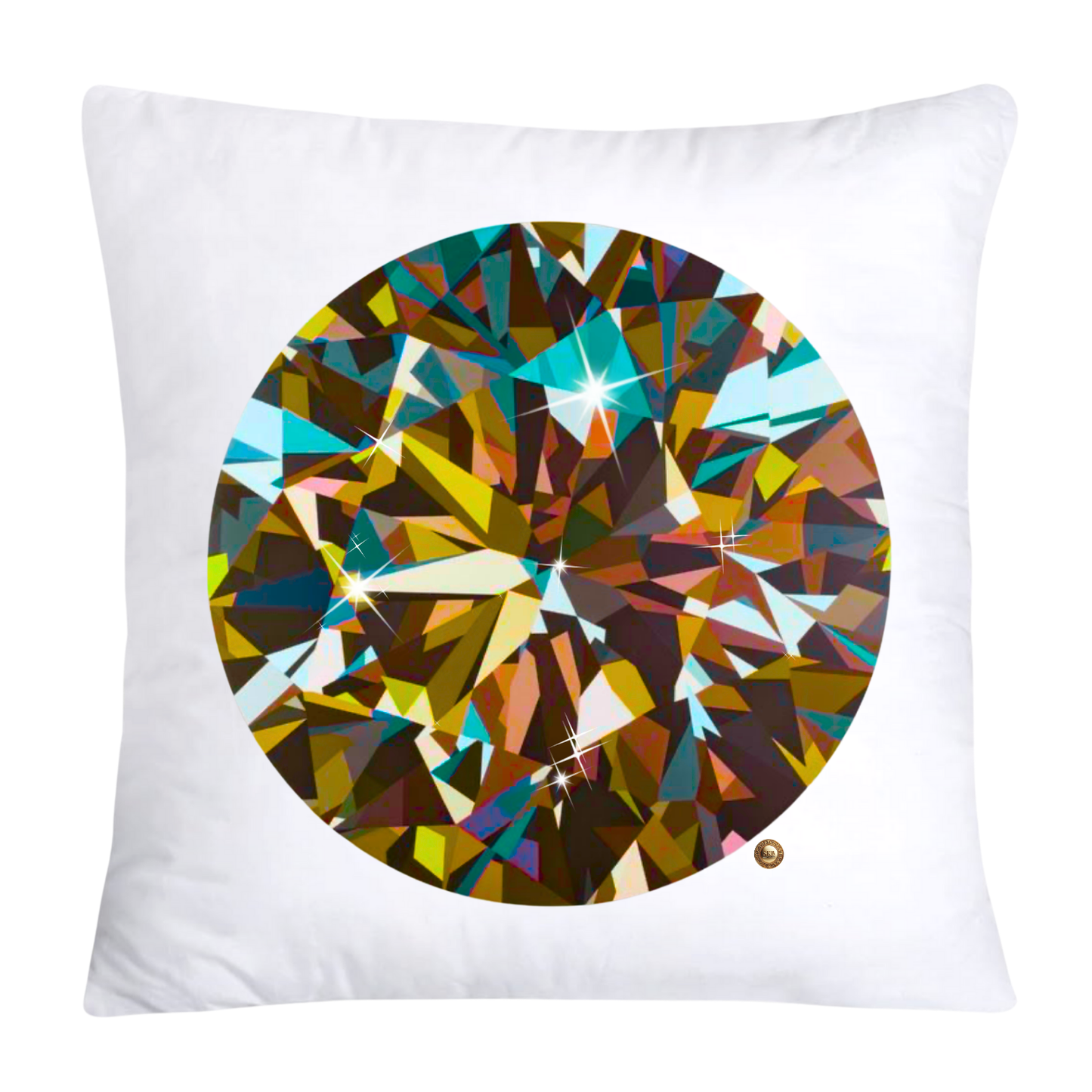 Sparkling Diamonds and Gemstone Pillow Covers-3596