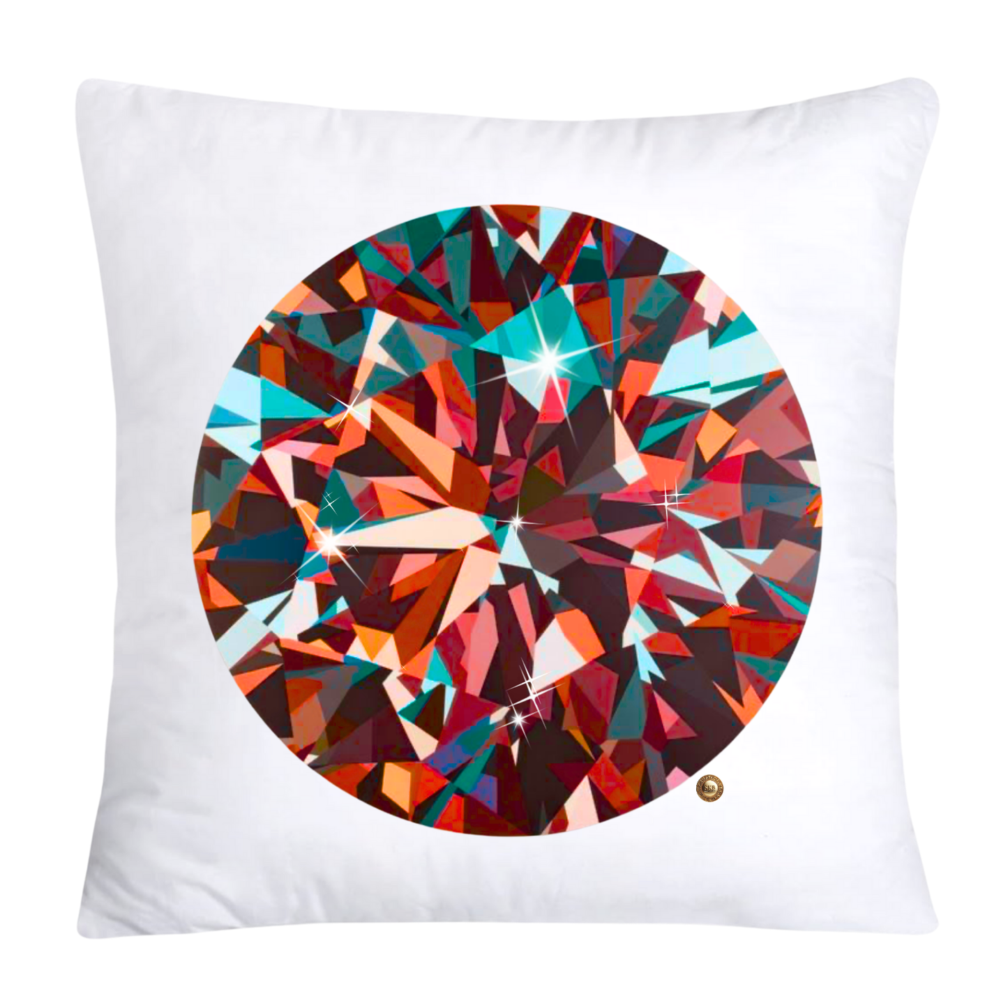 Sparkling Diamonds and Gemstone Pillow Covers-3595
