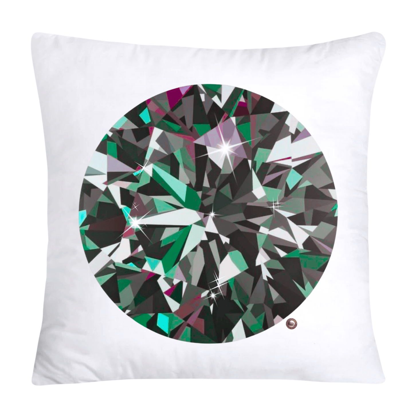 Sparkling Diamonds and Gemstone Pillow Covers-3606