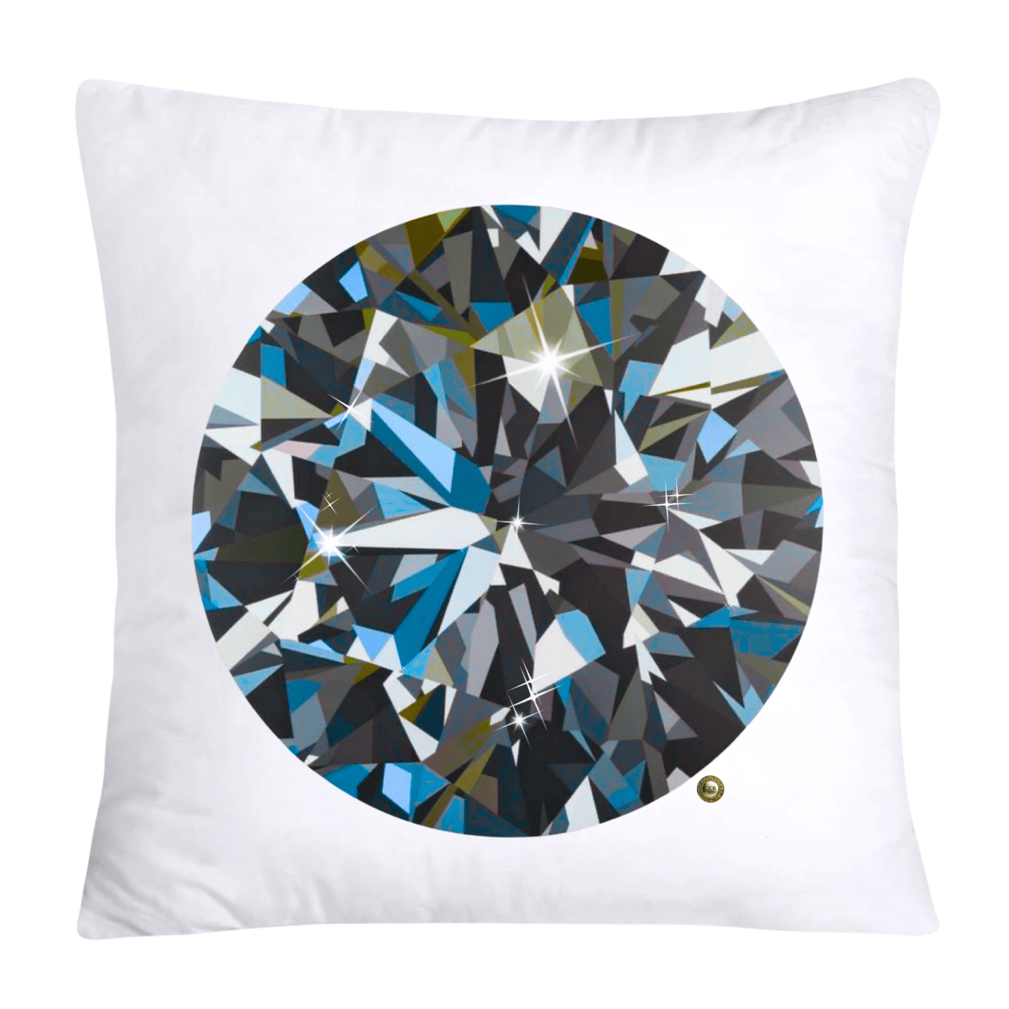 Sparkling Diamonds and Gemstone Pillow Covers-3609