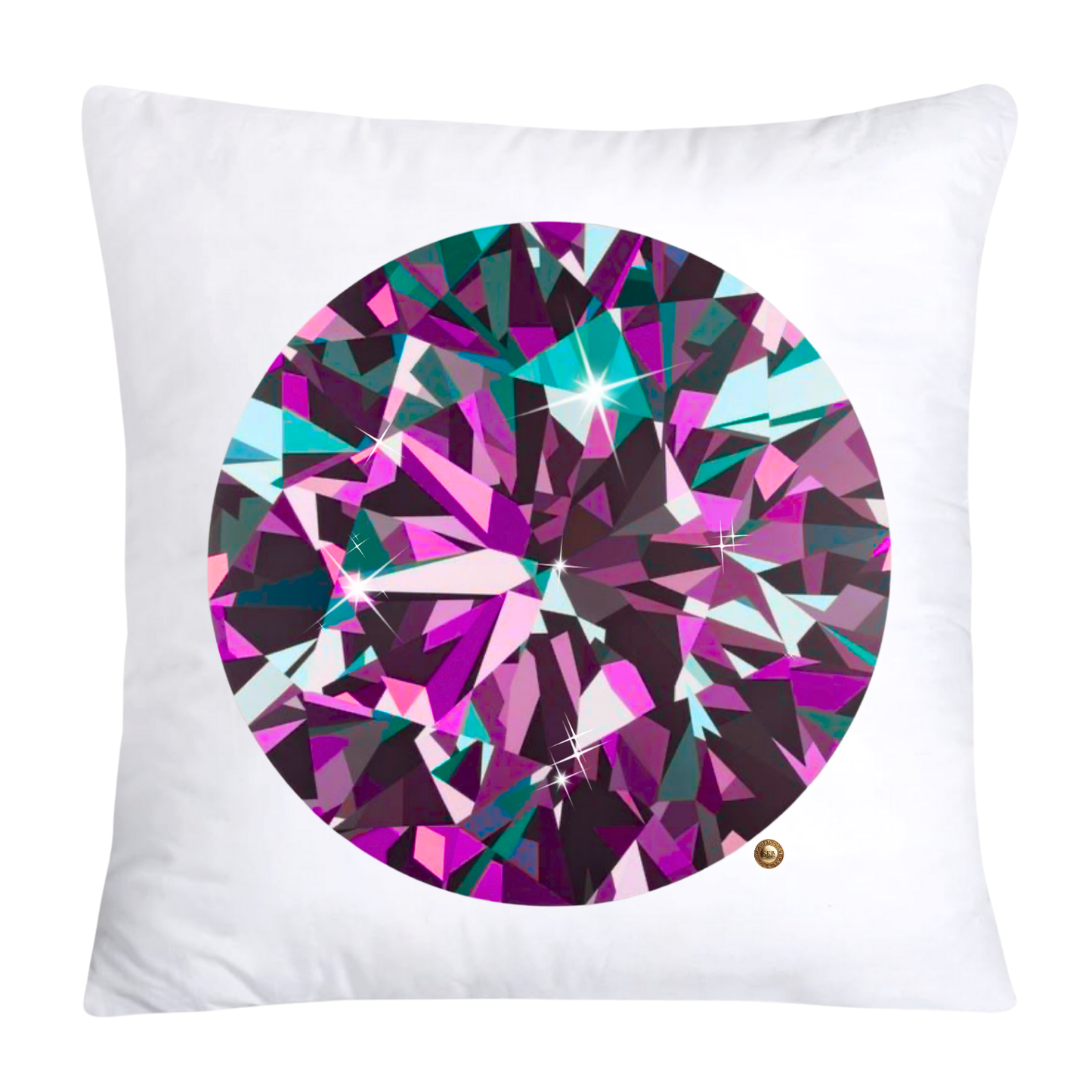 Sparkling Diamonds and Gemstone Pillow Covers-3593