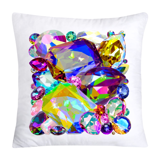Sparkling Diamonds and Gemstone Pillow Covers-3189