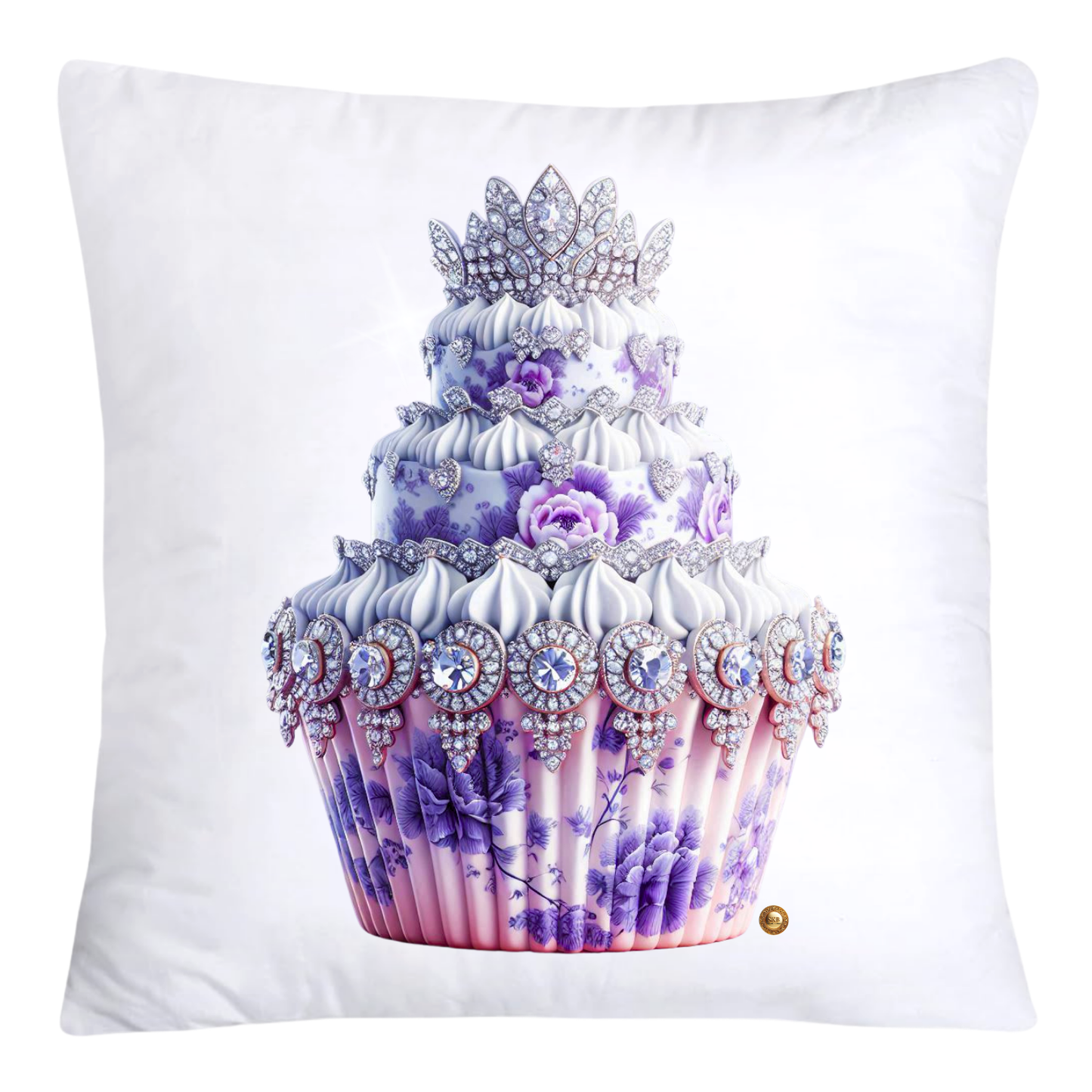 18x18 Purple Willow Whimsical Cupcake Pillow Covers-3975