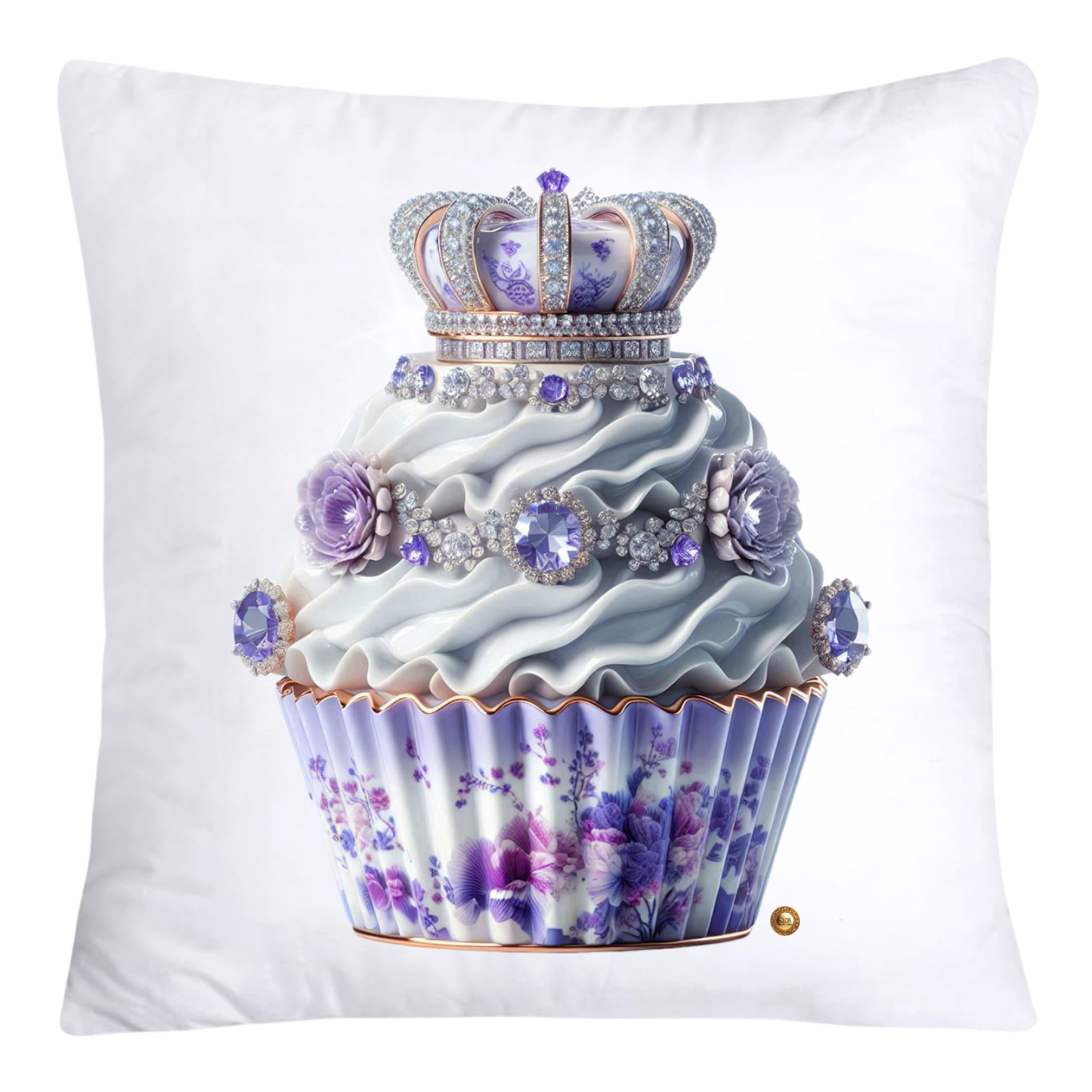 18x18 Purple Willow Whimsical Cupcake Pillow Covers-3978