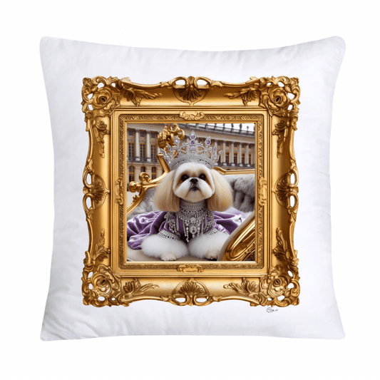 Royal Pet Portrait Pillow Covers 18X18-Shih Tzu at Versailles-616