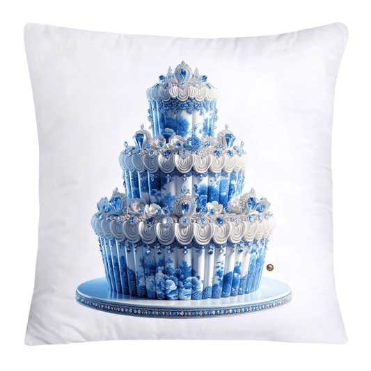 Blue Willow Chinoiserie Cupcake Throw Pillow Covers 18X18-3520