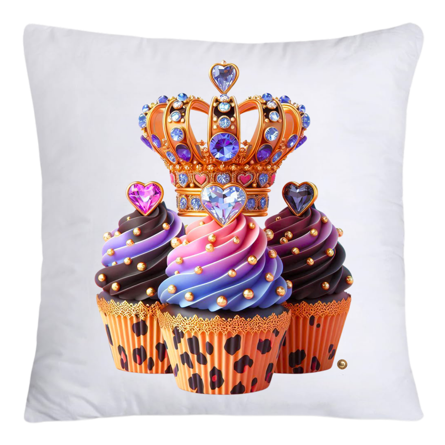 Royal Wild Animal Print 18x18 Cupcake Pillow Covers-4152