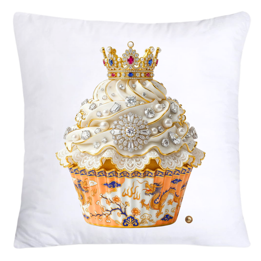 18x18 Orange Willow Chinoiserie Cupcake Throw Pillow Covers-5391