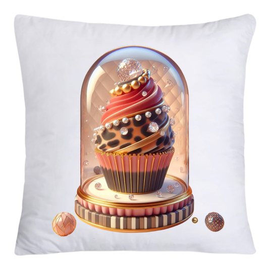 Wild Animal Print Cupcake 18x18 Throw Pillow Covers-4195