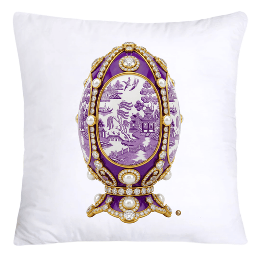 Purple Willow Egg Pillow Covers 18x18-4488