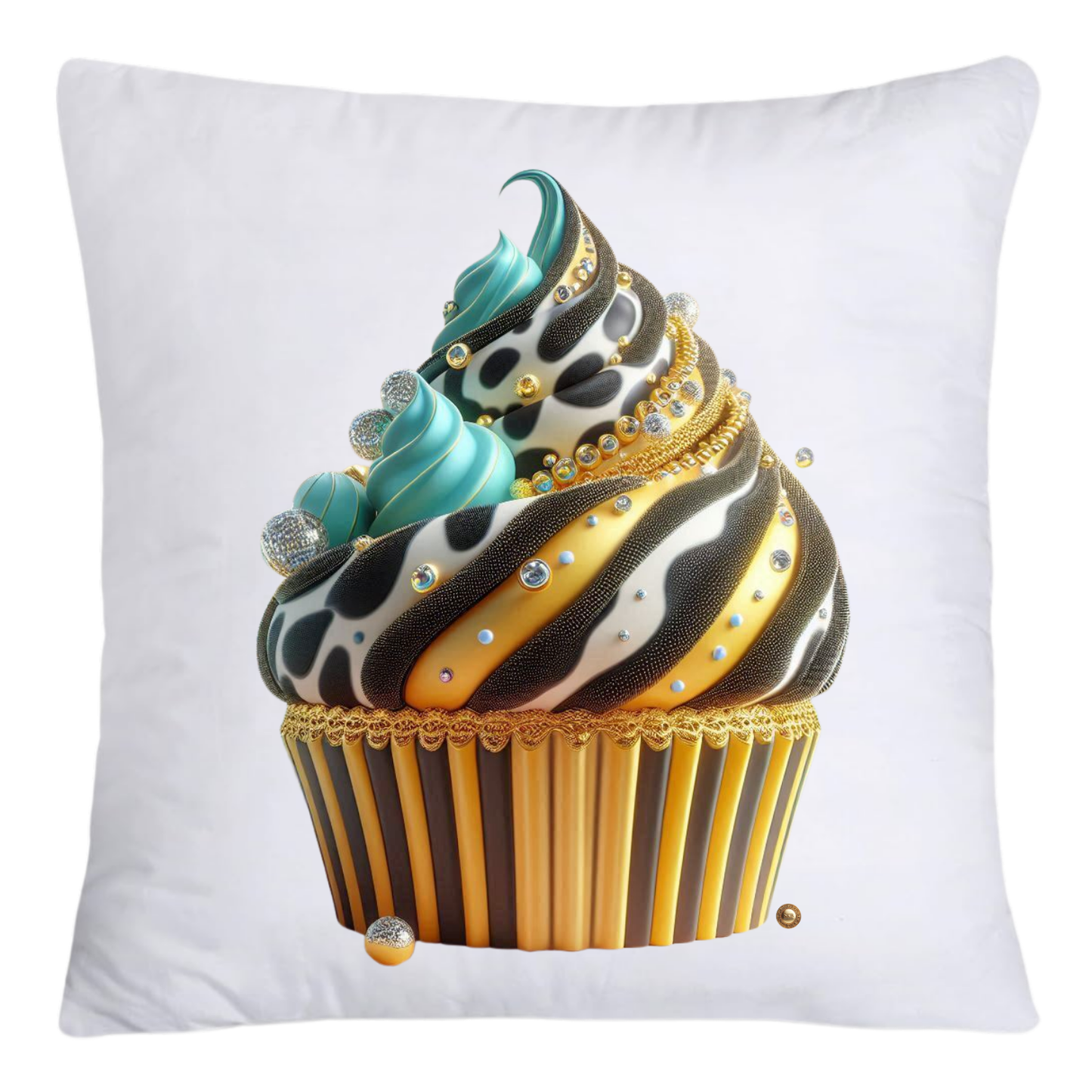Wild Animal Print Cupcake 18x18 Throw Pillow Covers-4189