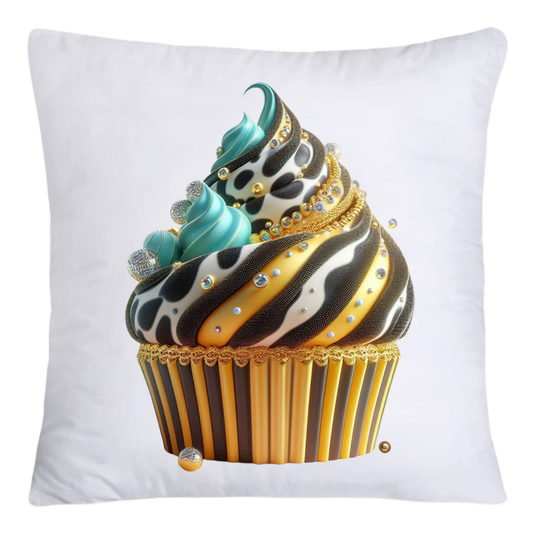 Wild Animal Print Cupcake 18x18 Throw Pillow Covers-4189