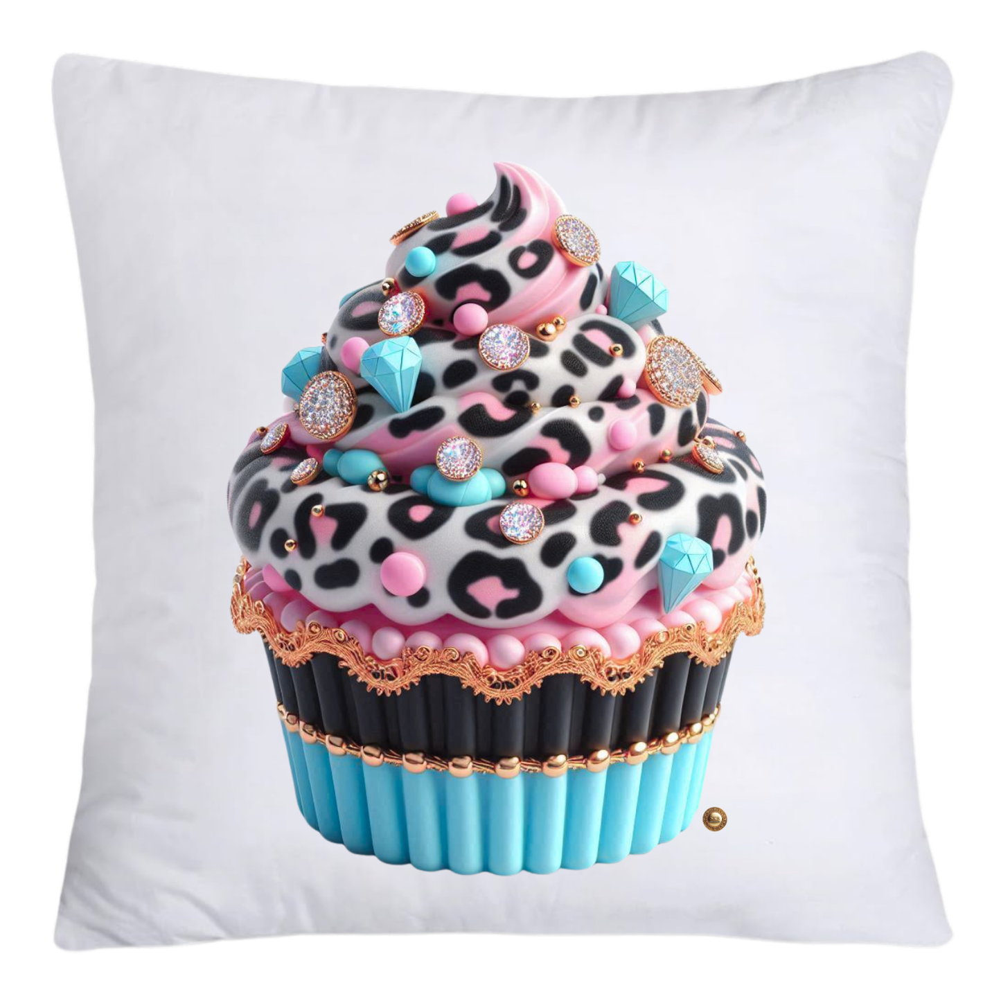 Wild Animal Print Cupcake 18x18 Throw Pillow Covers-4166