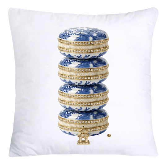 Blue Willow Adorable Macaroon Throw Pillow Covers-4586