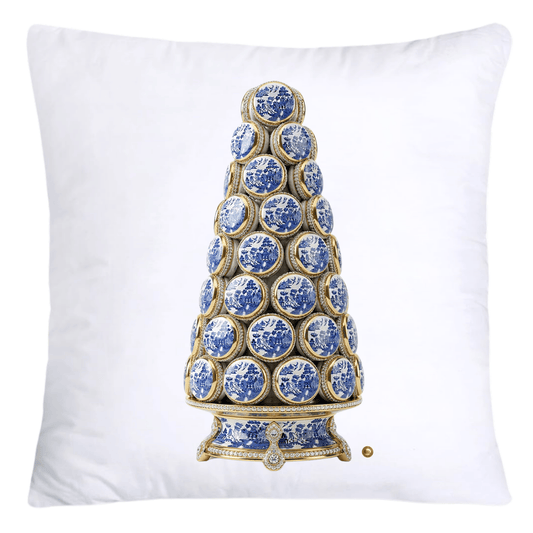 Blue Willow Adorable Macaroon Tree Throw Pillow Covers-4584