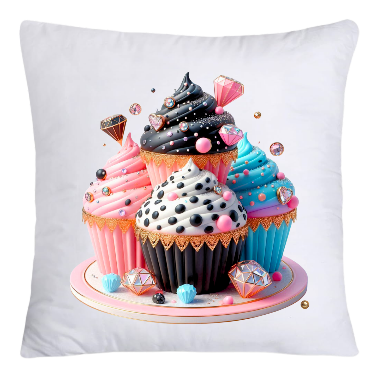 Wild Animal Print Cupcake 18x18 Throw Pillow Covers-4203