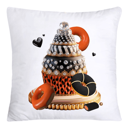 Wild Animal Print Cupcake 18x18 Specialty Throw Pillow Covers-4211