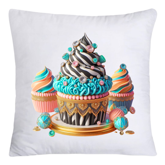 Wild Animal Print Cupcake 18x18 Throw Pillow Covers-4170